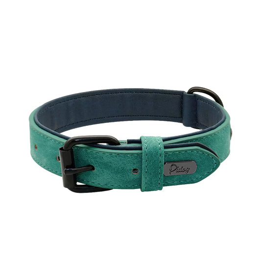 Leather Dog Collar Soft Padded Pet Collar for Small Medium Large Dogs Collar