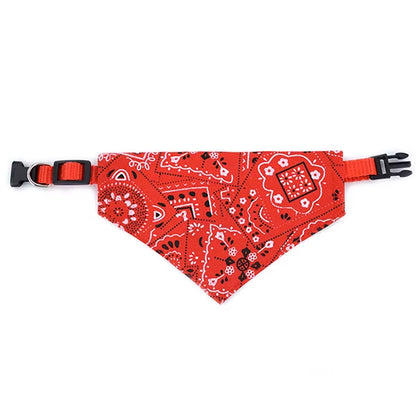 Pet Dog Neck Scarf  Dog Collar Bandana Collar Scarf adjustable
