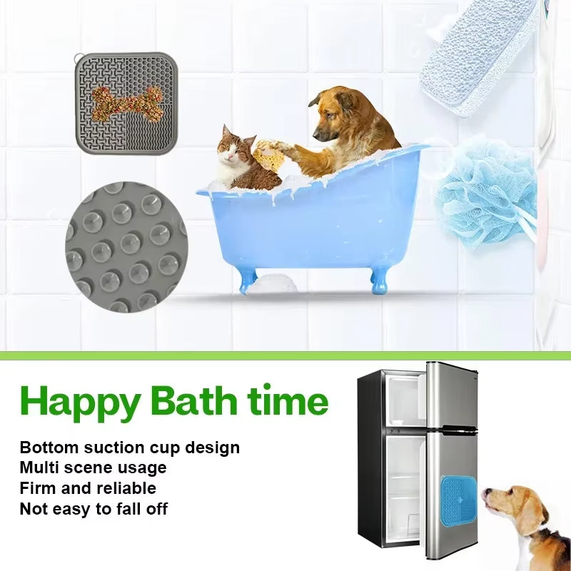  Premium Lick Pad with Suction Cups /  Feeder for Dogs and Cats, for Dog Anxiety Relief