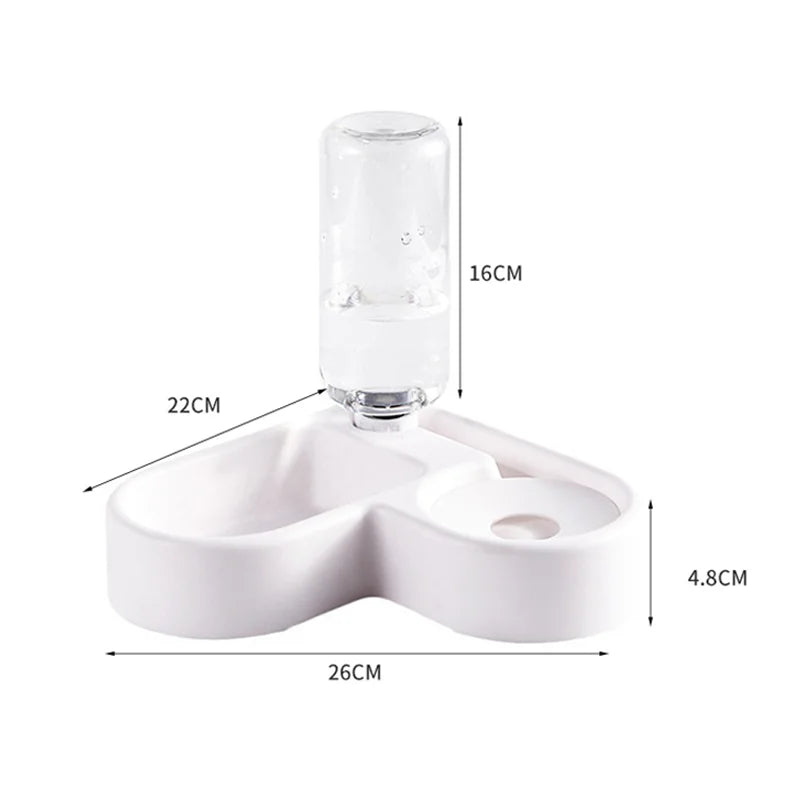  Dual-Use Multi-Functional Drinking and Feeding Pet Bowl for Dogs and Cats