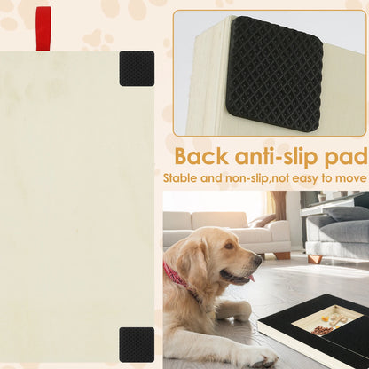 Dog Nail Scratch Board with Built-In Treat Box 